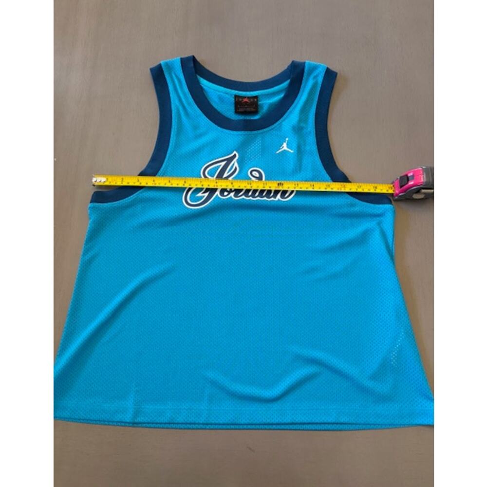 Air Jordan‎ Basketball Jersey Womens Sz M Blue Tank Top #23 Mesh Athleisure NWT - Picture 10 of 12
